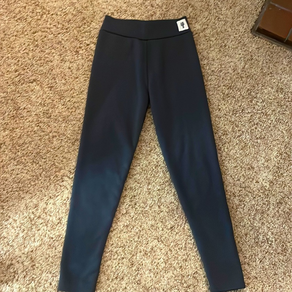 Women’s Fleece Lined Black Leggings Size M